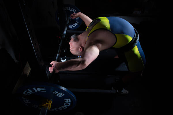 Gewichtheber beim Training