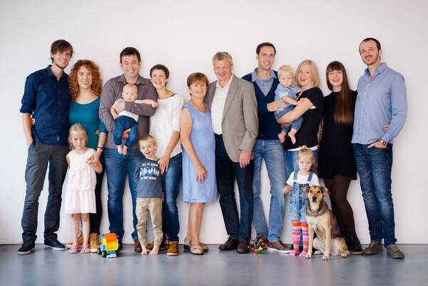 Großfamilienportrait.