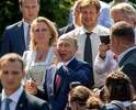 Der russische Präsident Vladimir Putin bei der Hochzeit der österreichischen Außenministerin Karin Kneissl