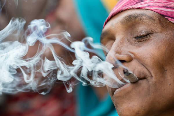 Portrait eines Rauchenden Mannes.